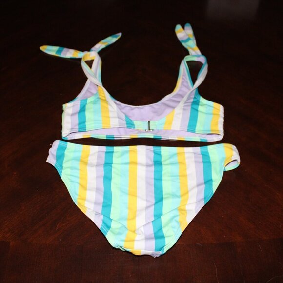 Cabana by Crown & Ivy Striped Bikini Set - Size M - Picture 6 of 11